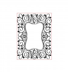 Embossing Folder - Scroll Frame