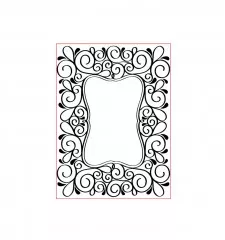 Embossing Folder - Scroll Frame