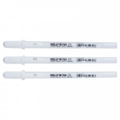 Gelly Roll Gelstifte Set - Weiss Fine (3x05)