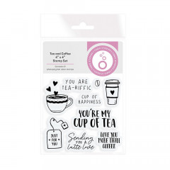 Tonic Studios Clear Stamps - tea and coffee