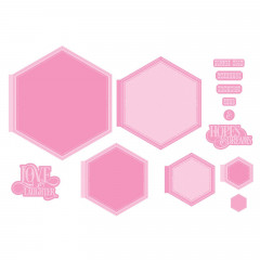 My Memory Book Die Set - Hopes in Hexagon Base Creator