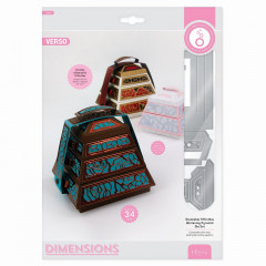 Verso Dimensions Die - Stackable Tiffin Box Glistening Pyramid