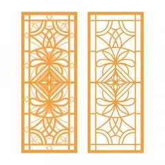 Tonic Studio Verso Die - Delicate Deco Stained Glass Window