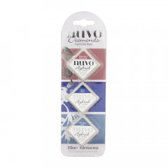 Nuvo Diamond Hybrid Ink Pads - Blue Blossom