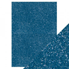 Tonic Studios Glitter Card - Cobalt Blue