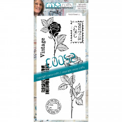 Clear Stamps - Postal Flowers 1