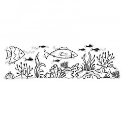 Woodware Clear Stamps - Coral Reef