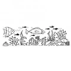 Woodware Clear Stamps - Coral Reef