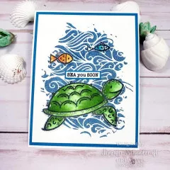 Woodware Clear Stamps - Sea Turtle