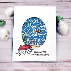 Woodware Clear Stamps - Sea Turtle