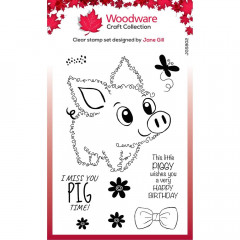 Clear Stamps - Fuzzie Friends Pablo the pig