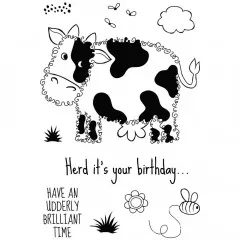 Clear Stamps - Fuzzie Friends Connie the cow