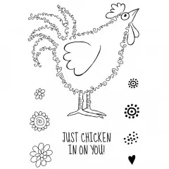 Clear Stamps - Fuzzie Friends Clara the chicken