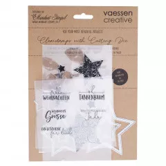 Mundart Stanzschablone Clear Stamps Set - Sterne