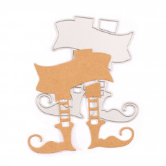 Stanzschablone und Clear Stamps - Elfenschuhe (ENG)