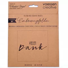 Embossing Folder - Vielen Dank