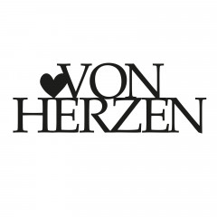 Stanzschablone - VON HERZEN