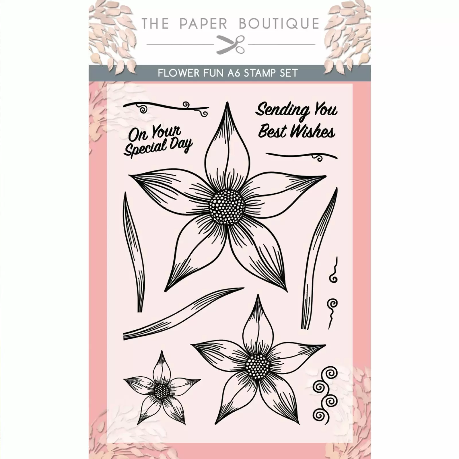 Clear Stamps Set - Flower Fun