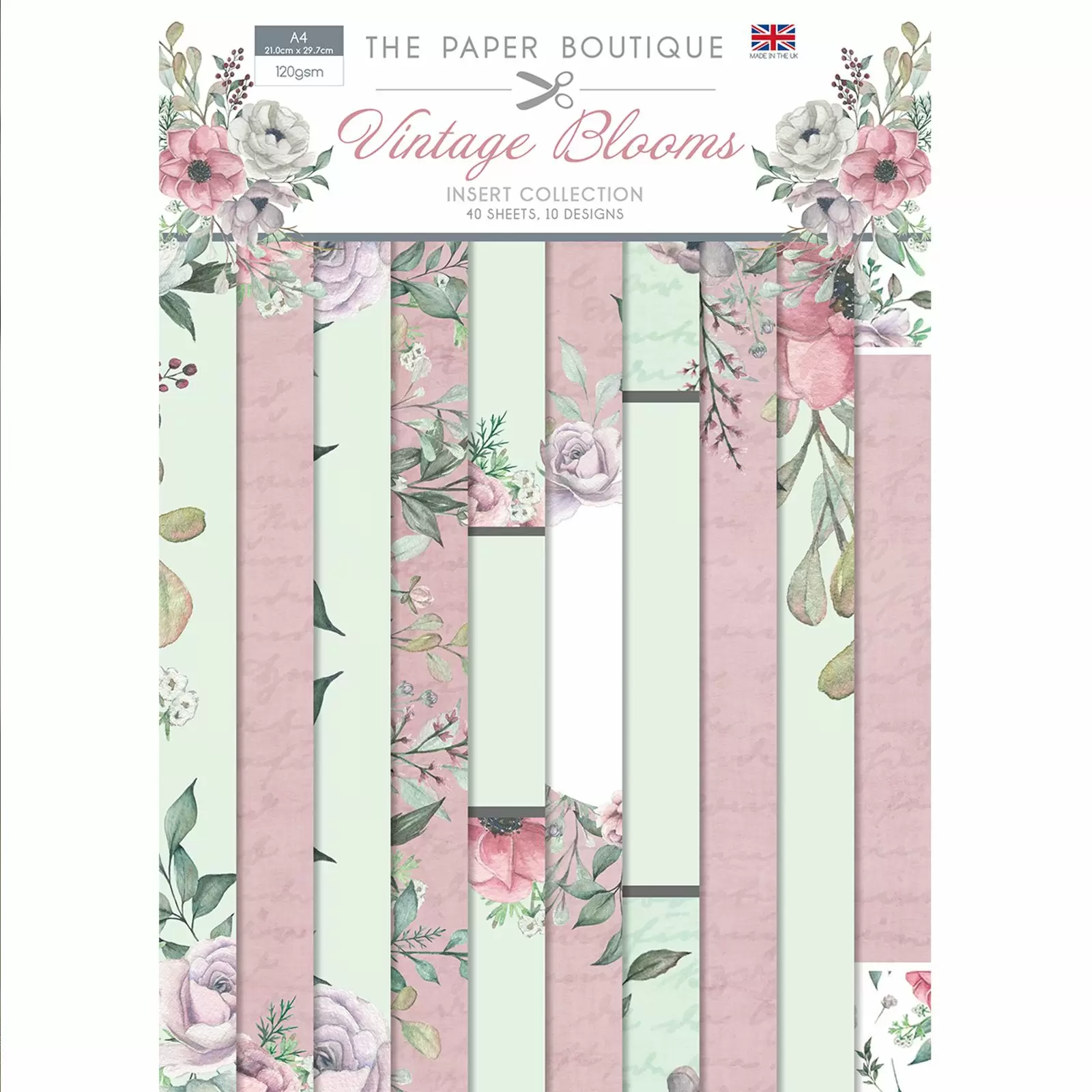 Vintage Blooms A4 Insert Paper Pad