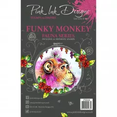 Pink Ink Designs Clear Stamps - Funky Monkey