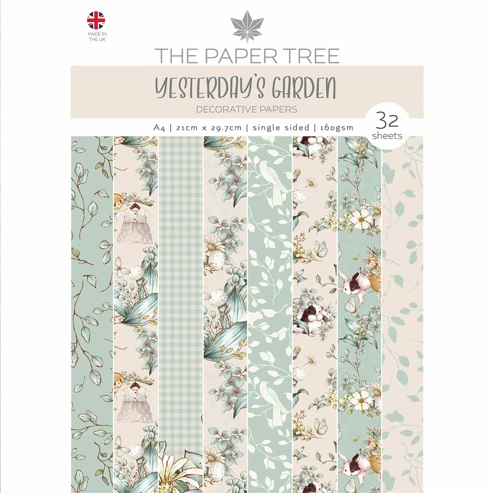 Yesterdays Garden A4 Decorative Paper Pad