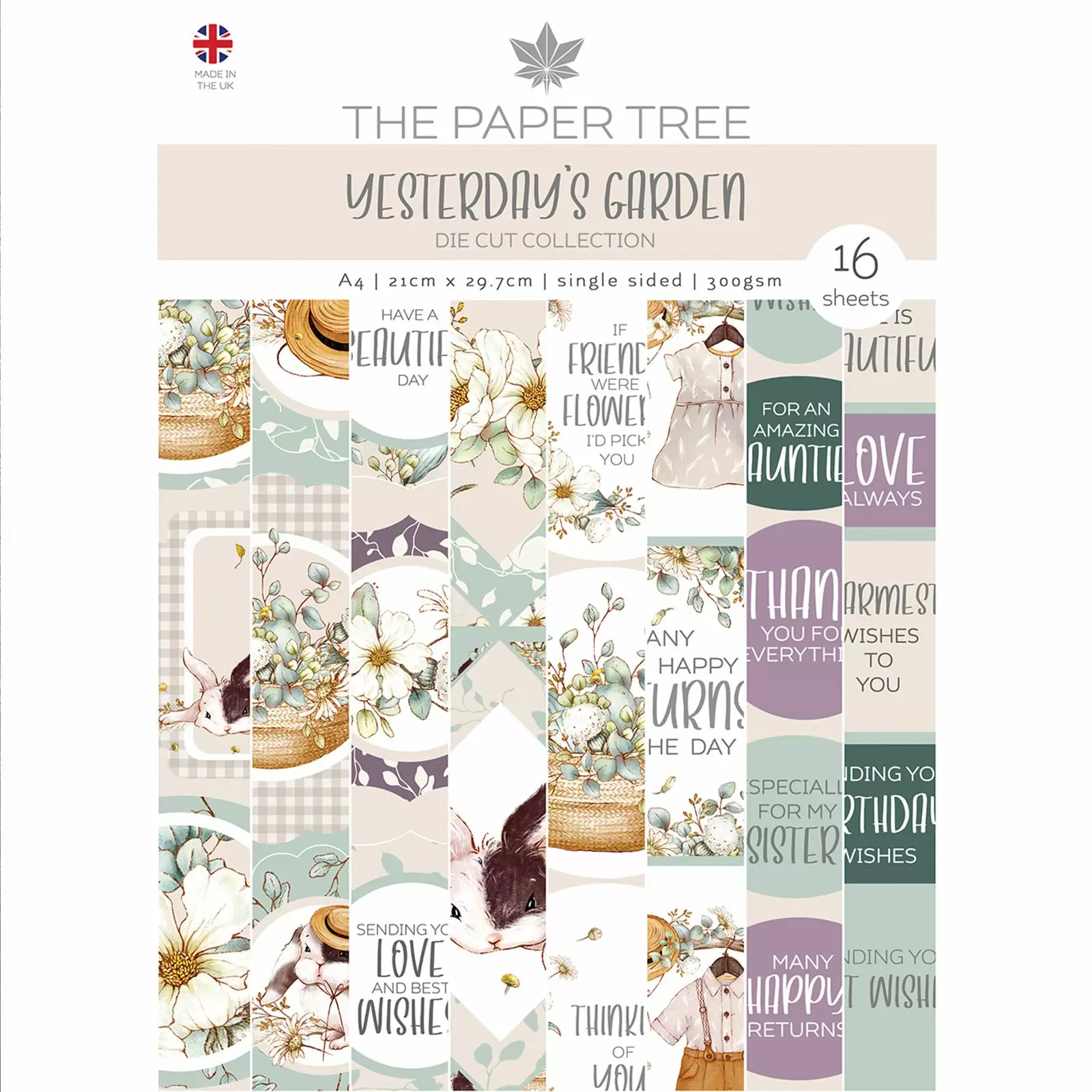 Yesterdays Garden A4 Die-Cut Collection Pad