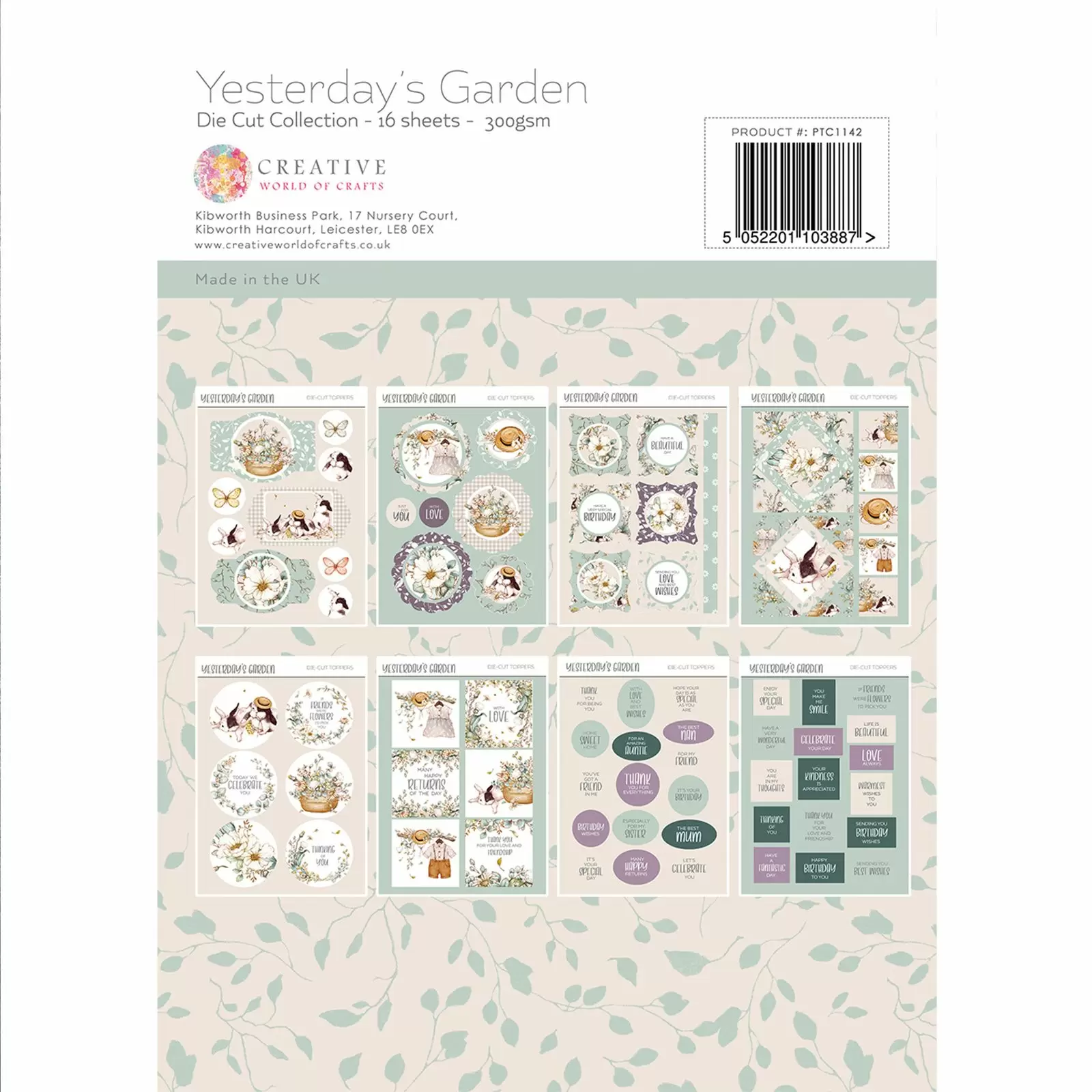 Yesterdays Garden A4 Die-Cut Collection Pad