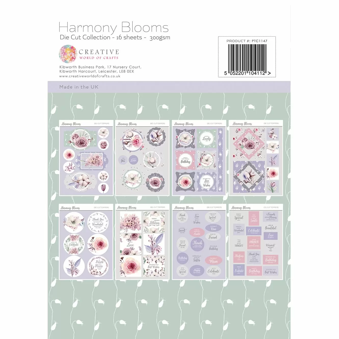 Harmony Blooms A4 Die-Cut Collection Pad