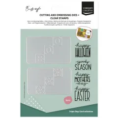 Vaessen Creative Stempel & Stanzschablonen Set in OVP mit Schablonen und Stempeln