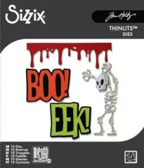 Thinlits Die - Vault Frights + Bones by Tim Holtz