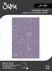 Texture Fades Embossing Folder by Tim Holtz - Large Vault Ringer