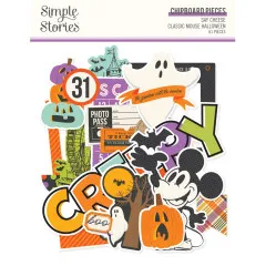 Chipboard Pieces - Say Cheese Classic Mouse Halloween