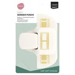 Verpackung des Deep Border Punch Filmstreifen, 3 x 6,4 cm, mit Stanzer in Mintgrün