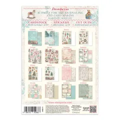 Stamperia Junk Journal 'Winter Magic': 8 Cardstock-, 4 Sticker- und 4 Cut-Outs-Seiten, A4-Format.