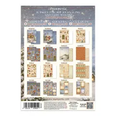 Stamperia Junk Journal 'Silent Night': 8 Cardstock-, 4 Sticker- und 4 Cut-Outs-Seiten, A4-Format.