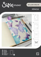 Sizzix - Layered Stencil by Willow Wolfe - Butterflies