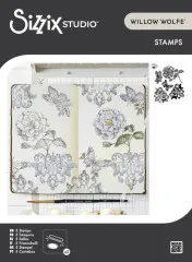 Sizzix Studio - Clear Stamps - Ornamental Butterflies by Willow Wolfe