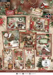 Studio Light A4 Card Making Pad - Cottage Christmas