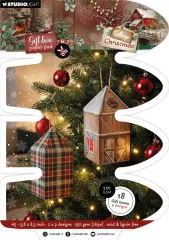 Studio Light - Cottage Christmas A5 Gift Box Paper Pad - House Box