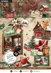 Studio Light - Die-Cut Paper Pad - Cottage Christmas - Elements