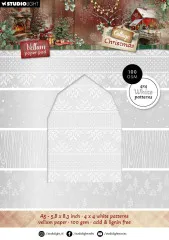 Studio Light - Vellum Pattern Paper Pad - Cottage Christmas - Backgrounds