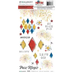 Verpackung der Blendable-Rub-On-Bögen mit Feuerwerk, bunten Rauten und dem Schriftzug „So Much Fun" der Kollektion Mouse & Co.