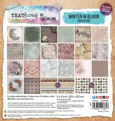 TEXT{ures} - Winter in Bloom - 8x8 Paper Pad by Lou Collins