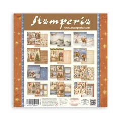 Stamperia 12x12 Paper Pack 'Silent Night', 12 doppelseitige Motivpapiere.