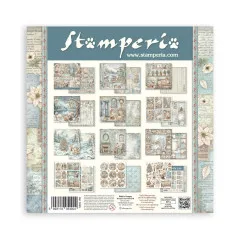 Stamperia 12x12 Paper Pack 'White Christmas', 12 doppelseitige Motivpapiere.