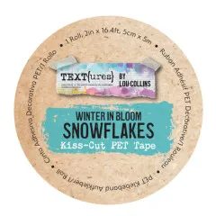 TEXT{ures} - Kiss-Cut PET Tape - Winter in Bloom - Snowflakes by Lou Collins