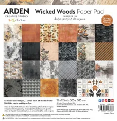 Arden Creative Studio - 12x12 Paper Pad - Wicked Woods by Katie Pertiet