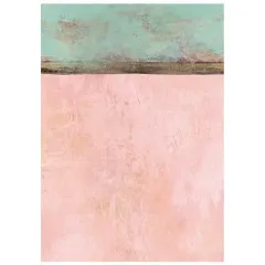 Zweifarbiges Hintergrundpapier in Türkis und Rosa.