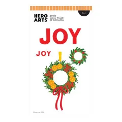 Hero Arts Fancy Dies - Home for the Holidays - Winter Wreath