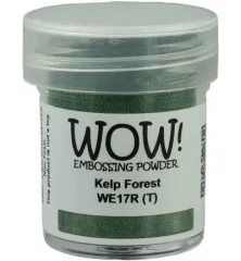 WOW! Embossing Powder Kelp Forest in 15 ml Dose mit grünem Pulver und Etikett WE17R